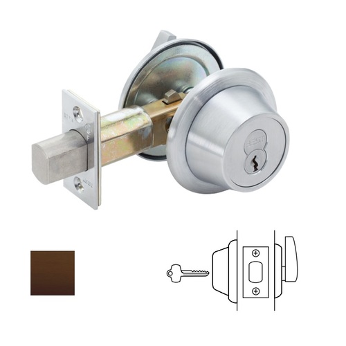 8T Series Tubular Deadbolt, Oil Rubbed Dark Bronze