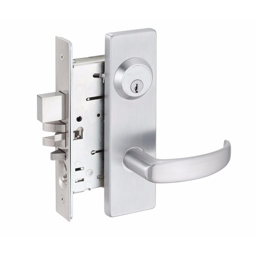 MA Series Passage Mortise Lock, Satin Chrome