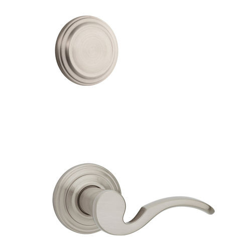 Brooklane Lever Interior Dummy Handleset Trim Satin Nickel