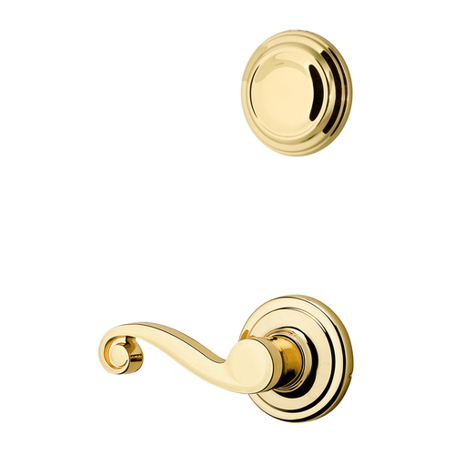 Lido Lever Interior Dummy Handleset Trim Bright Polished Brass