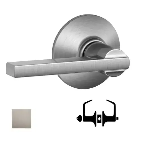 F51A Latitude Keyed Entry Lever Lock, Satin Nickel