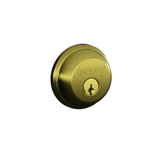 B60N6 Deadbolt, Satin Brass Blackened