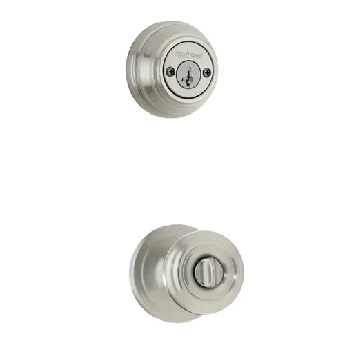 Cameron Knob Interior Double Cylinder Handleset Trim Satin Nickel