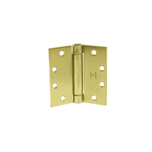 Steel Standard Weight Full Mortise Spring Hinge Satin Brass