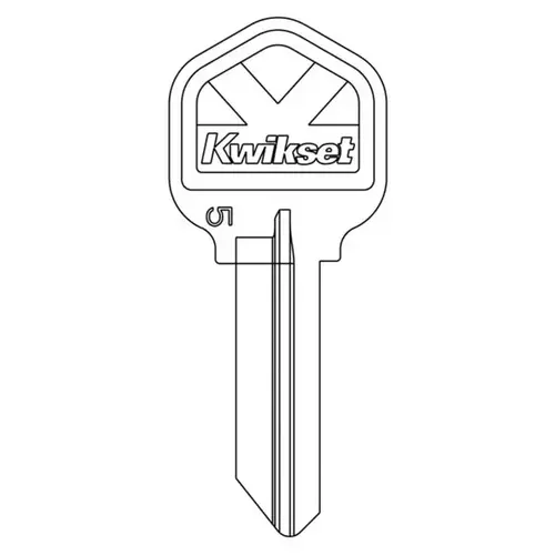 Kwikset 81063-009 K Bow Nickel Plated 5 Pin Key Blank