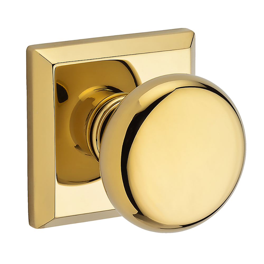 Baldwin PV-ROU-TSR-003 Round Reserve Knob Bright Polished Brass