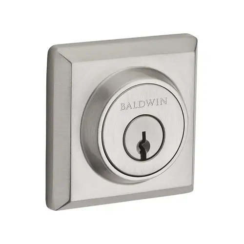 Traditional Square Reserve Deadbolt Satin Nickel