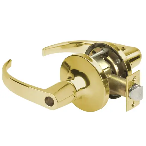 5400LN Series Heavy Duty Lever lock, Bright Polished Brass