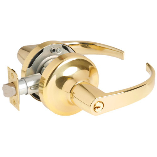 5300LN Series Standard Duty Lever Lock, Bright Polished Brass