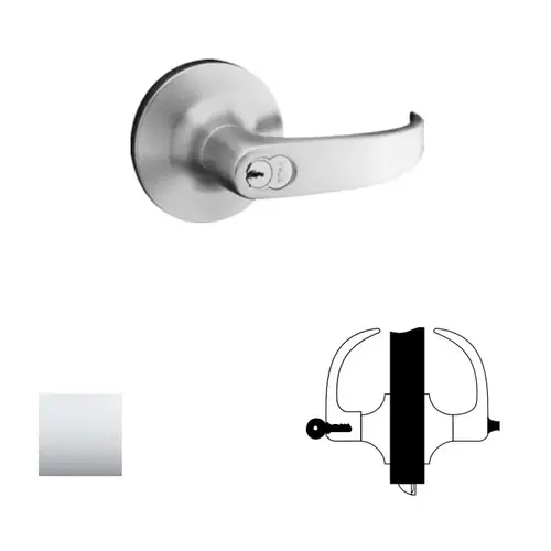 5400LN Series Heavy Duty Lever lock, Bright Polished Chrome