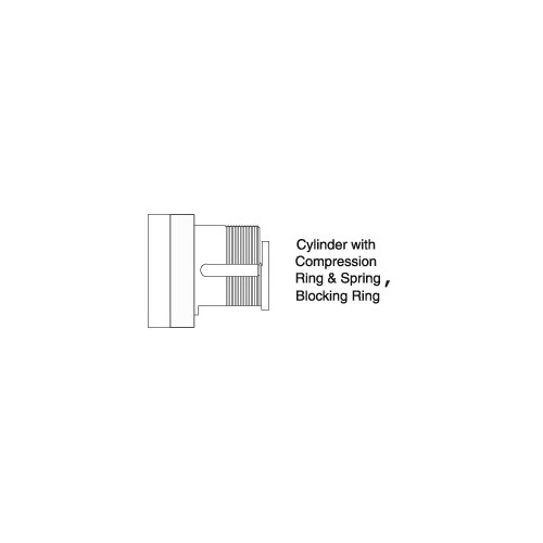 FSIC Cylinder/Mortise Lock S123 Keyway Bright Chrome