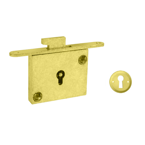 Door Lock Bright Polished Brass