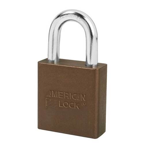 Aluminum Padlock Brown