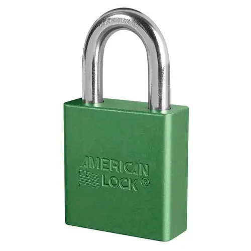 Aluminum Padlock Green