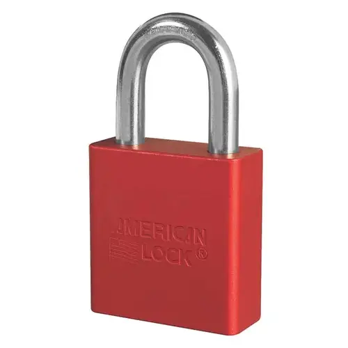 Aluminum Padlock Red