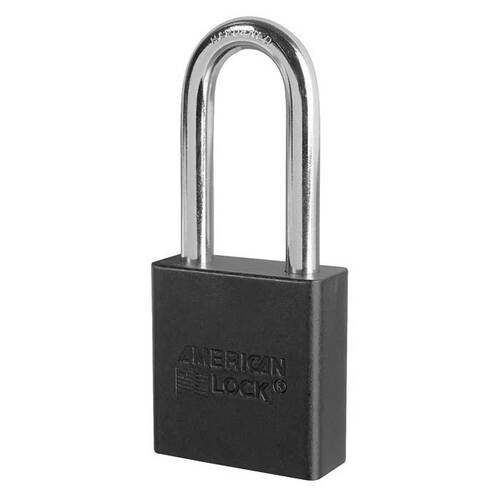 Aluminum Padlock Black