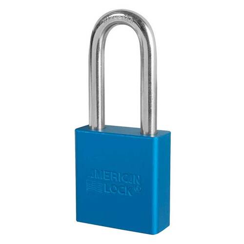 Aluminum Padlock Blue