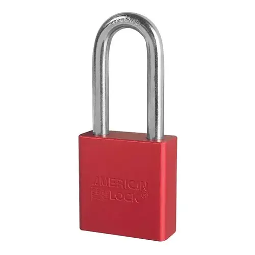 Aluminum Padlock Red