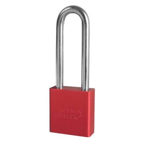 Aluminum Padlock Red