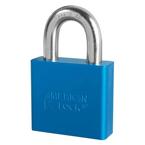 Aluminum Padlock Blue