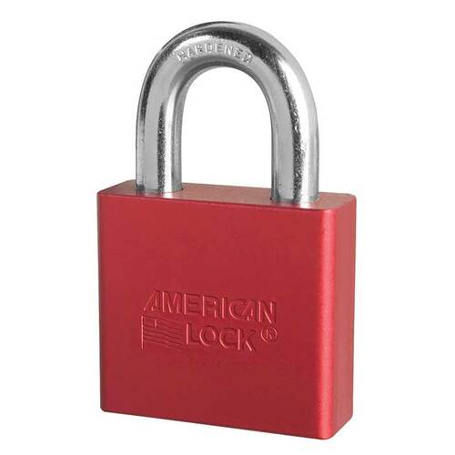 Aluminum Padlock Red