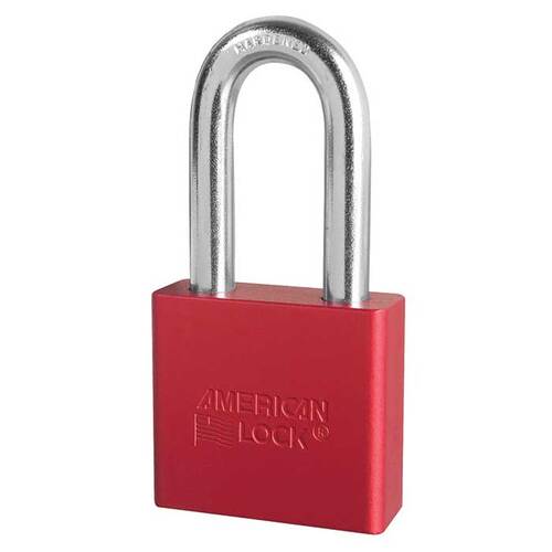 Aluminum Padlock Red