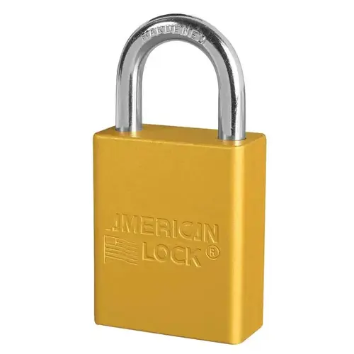 Aluminum IC Padlock Yellow