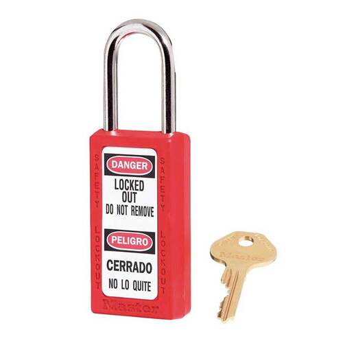 Zenex Safety Padlock Red