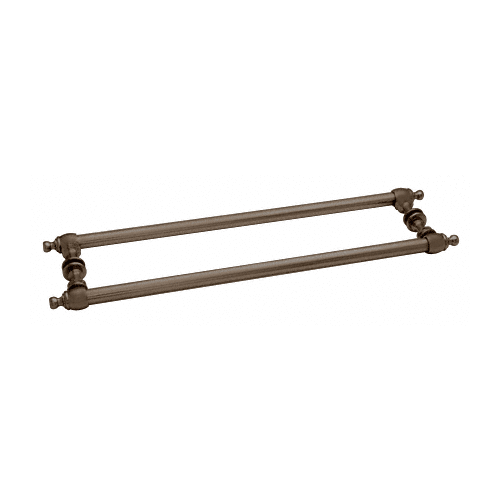 CRL C0L18X180RB Oil Rubbed Bronze Colonial Style 18" Back-to-Back Towel Bars