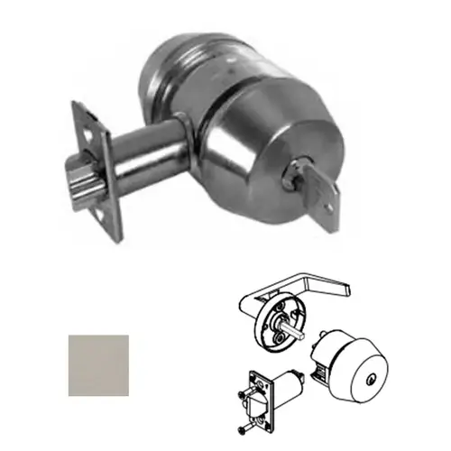 145RKL IC Single Cylinder Deadbolt Satin Stainless Steel