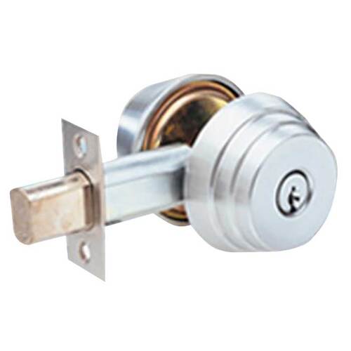 E Series Grade 2 Deadbolt Satin Chrome