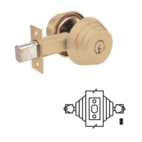 E Series Grade 2 Deadbolt Satin Bronze