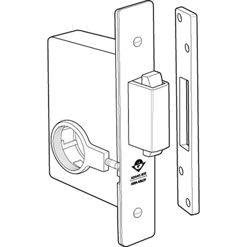 2331 Heavy Duty Deadbolt Bright Polished Chrome