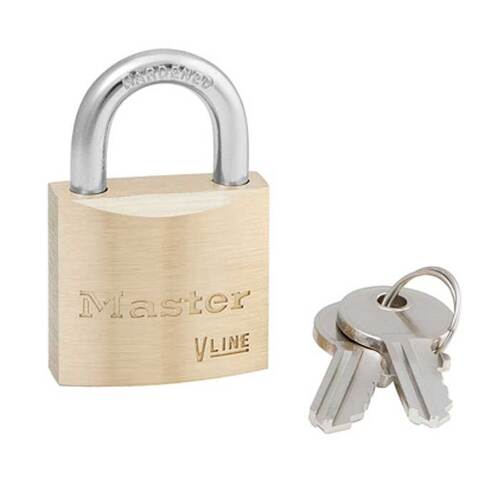 V-Line Brass Padlock