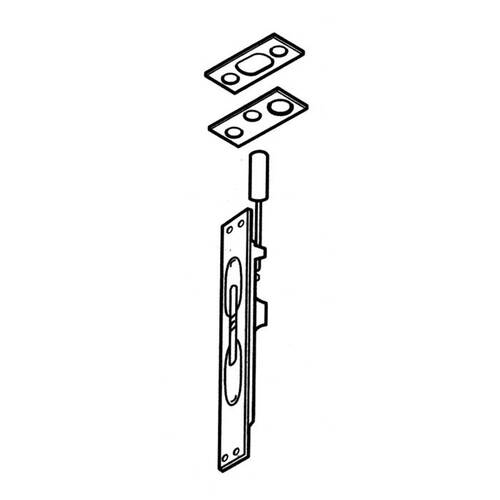 Don Jo 1555-626-DONJO Flush Bolt Satin Chrome