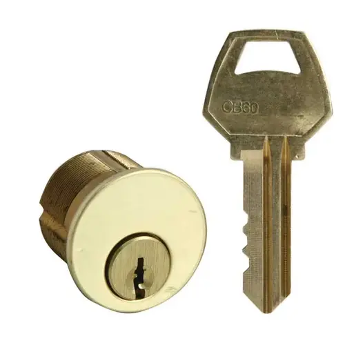 Mortise Cylinder Bright Polished Brass