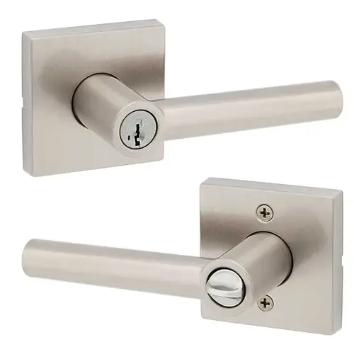 Milan Keyed Entry Lever Satin Nickel