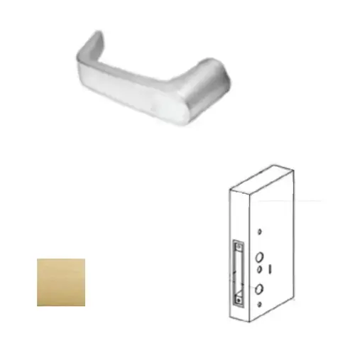 MX Wireless Mortise Lock Satin Brass