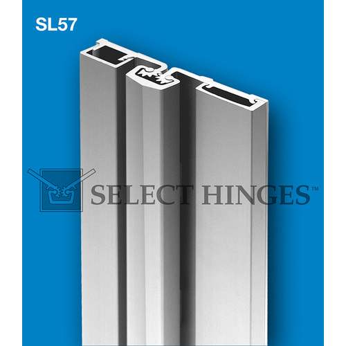 CONTINUOUS HINGE, FULL SURFACE STANDARD DUTY, 83 INCHES CLEAR ALUMINUM