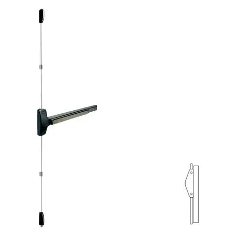 25 Series Fire Rated Exit Device Matte Black