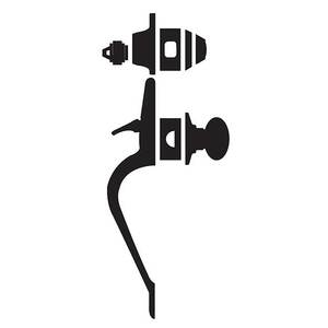 Schlage Residential F60-PLY-ACC-622-LH F60 Plymouth Handleset/Entrance  Accent Lever Complete Lock
