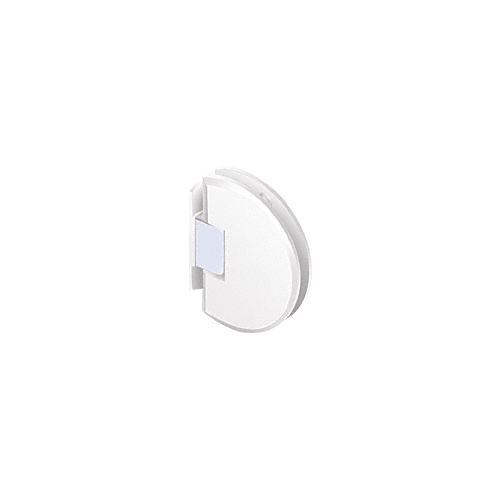 White Classique 044 Series Wall Mount Flush Back Plate Hinge