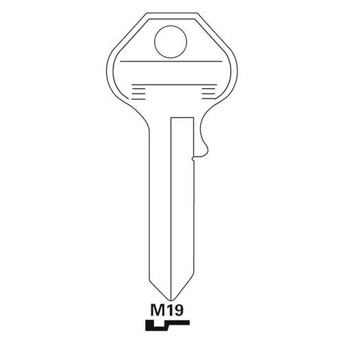 Jet M19-JET Key Blank