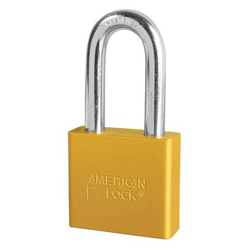 Aluminum Padlock Yellow