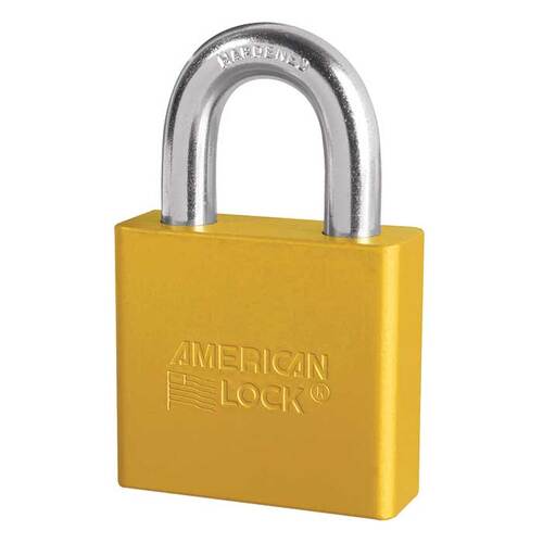 Aluminum Padlock Yellow