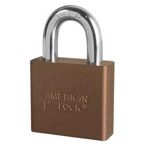 Aluminum Padlock Brown