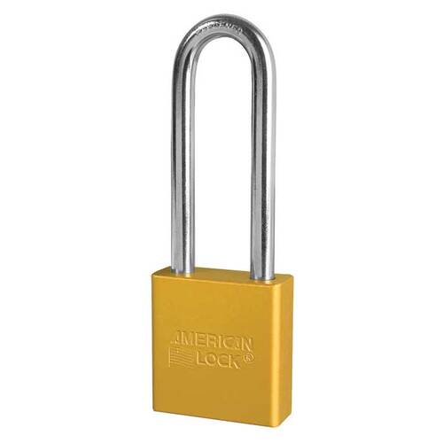 Aluminum Padlock Yellow