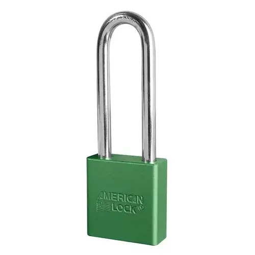 Aluminum Padlock Green