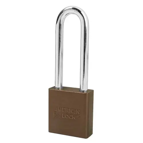 Aluminum Padlock Brown