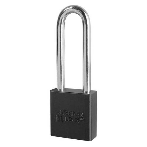 Aluminum Padlock Black